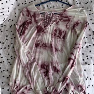 cute long sleeved shirt with detail on front